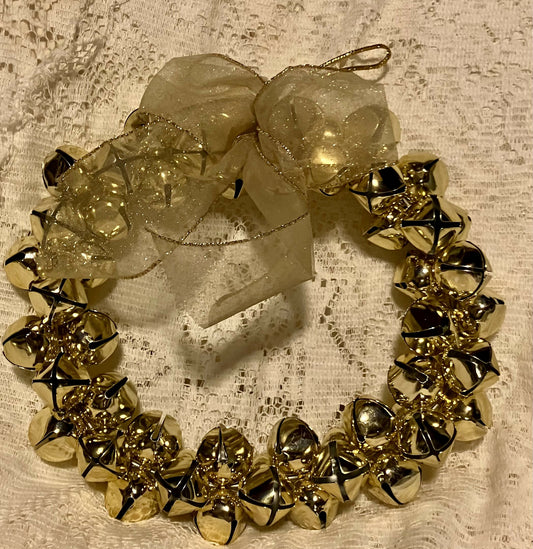 Gold bell wreath #2815