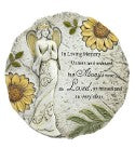 Angel Stepping Stone with Sunflowers