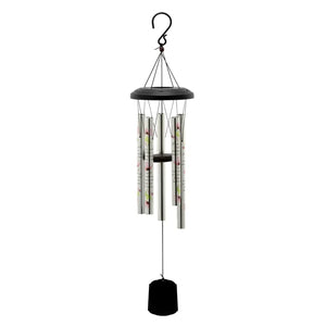 35" Pink Floral Sympathy Windchime