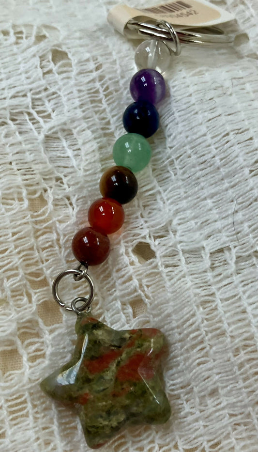 #3197 crystal star keychain