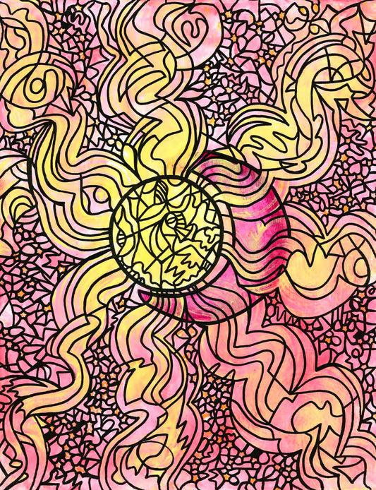 Sun and Moon Print Small
