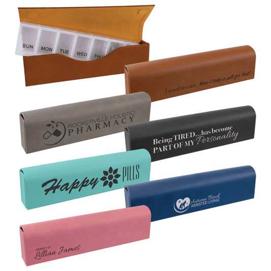 Leatherette Pill Box - Large