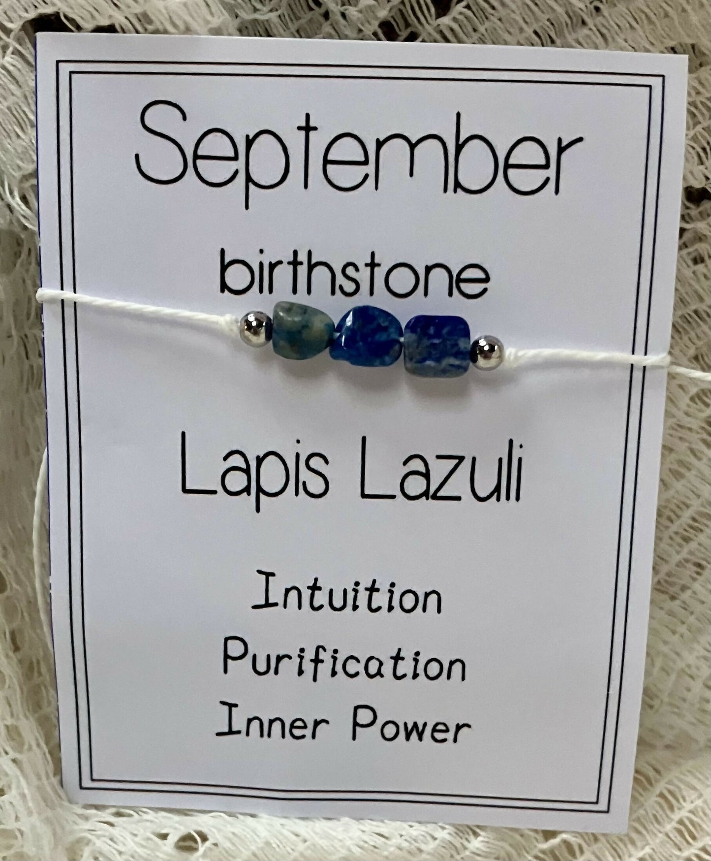 #2662 Birth crystal bracelet