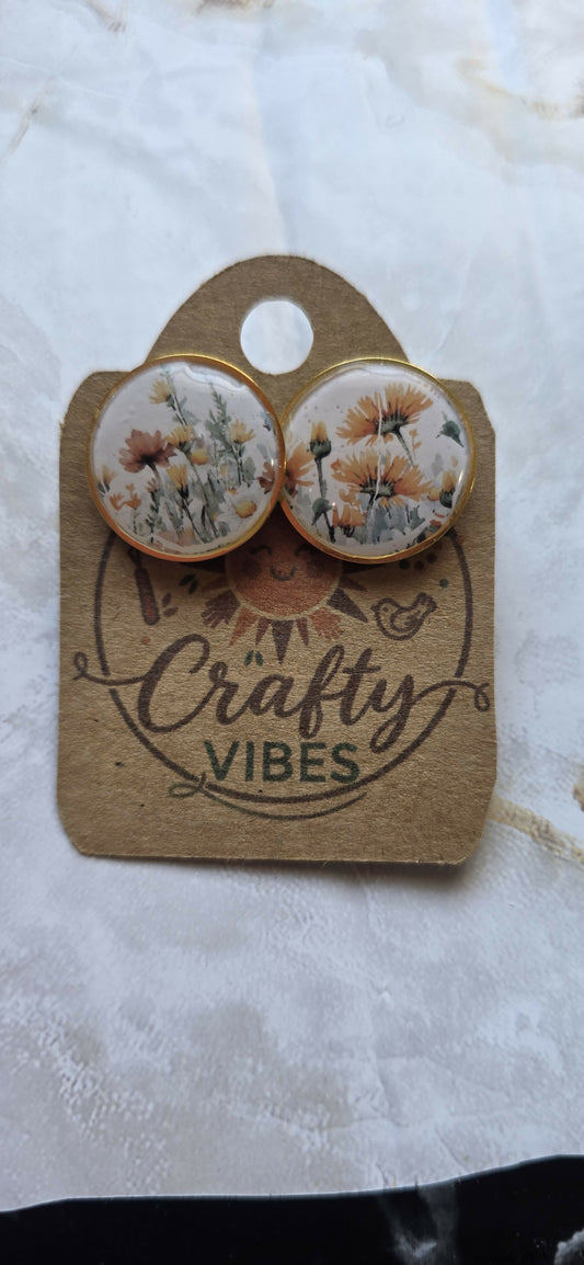 Wildflower Meadow Large Stud Earrings