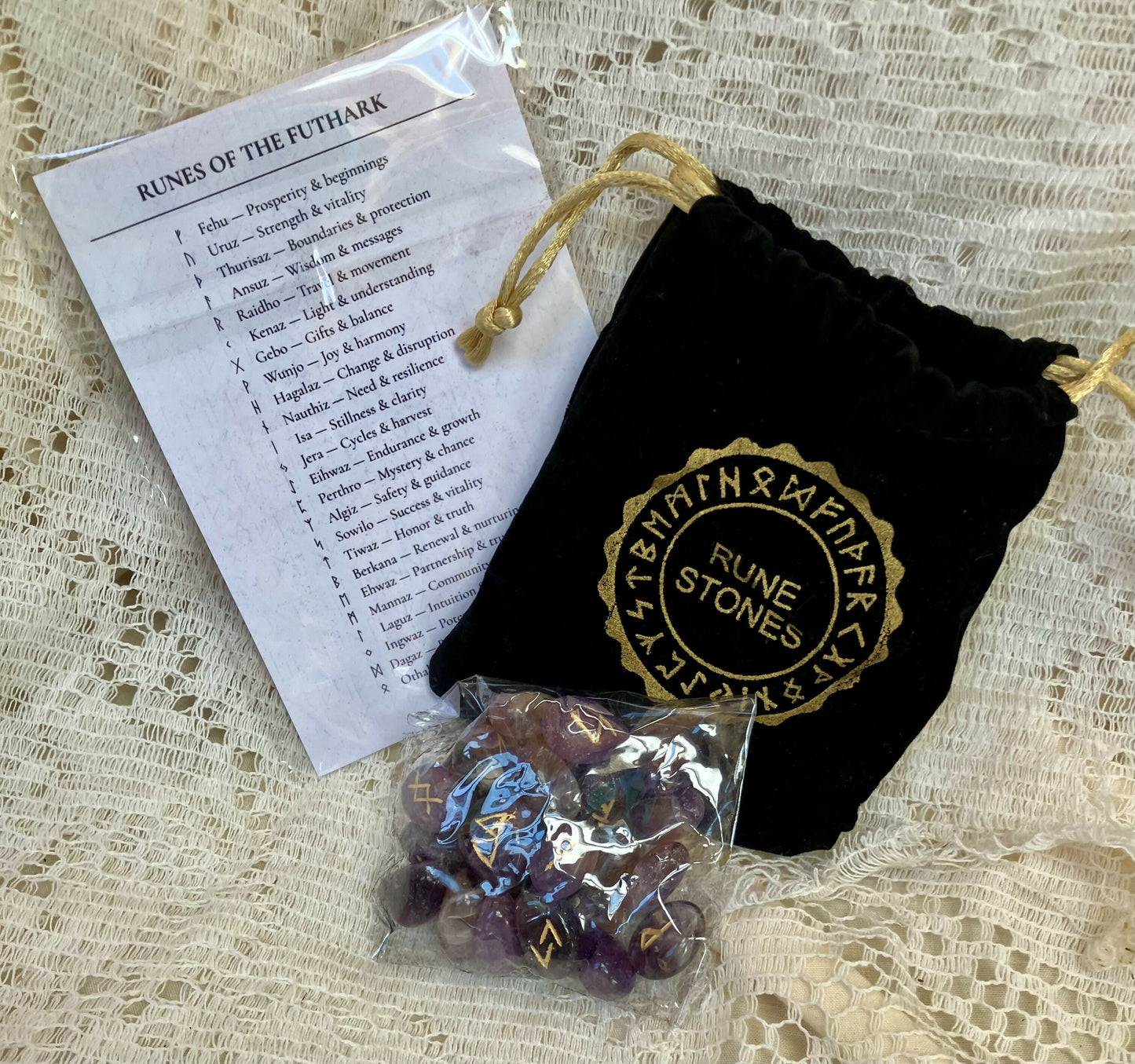 Chevron Amethyst rune set #2563