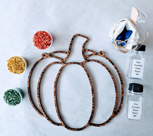 DIY Kit - Large Pumpkin Sun Catcher