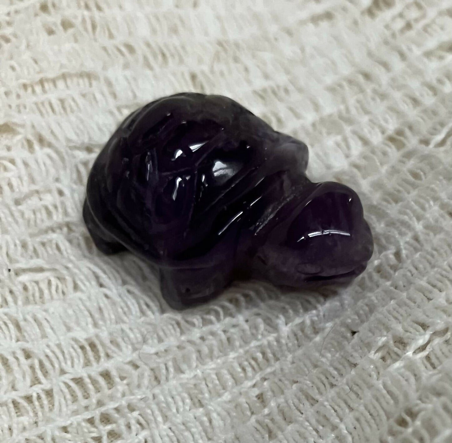 #2079 mini amethyst turtle