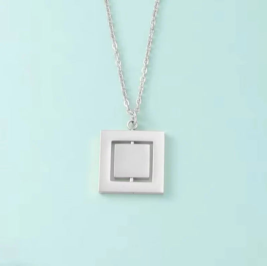 Rotating Square Necklace