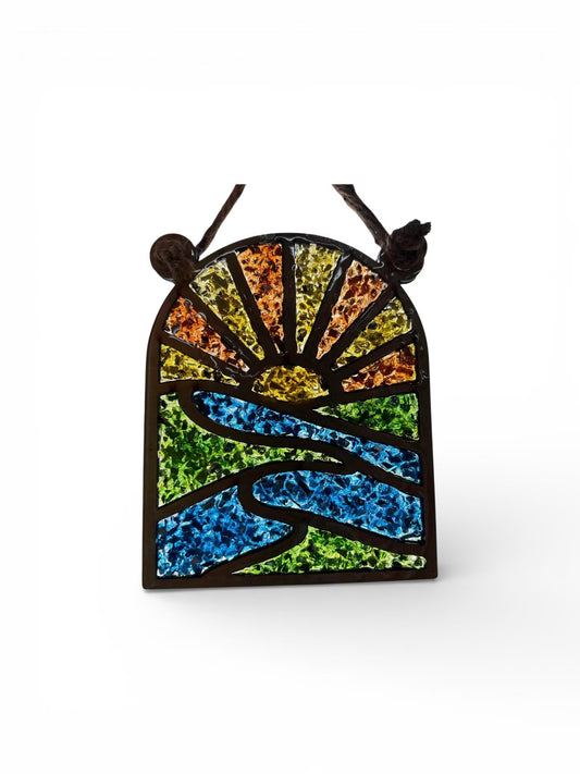 Sunrise/Sunset Glass Sun Catcher