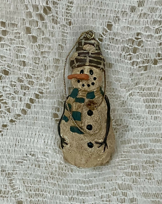 Resin snowman ornament #2591