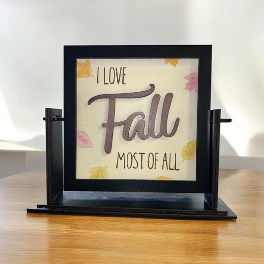 I Love Fall Most Of All Square Insert