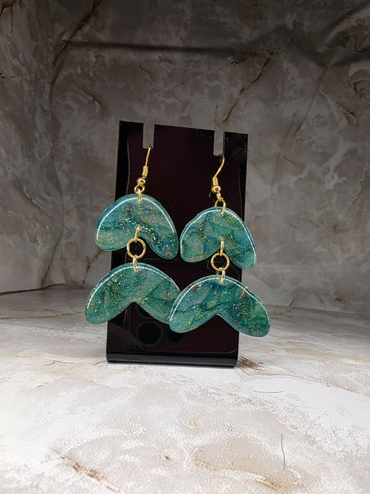 Aqua Dream Dangle Earrings