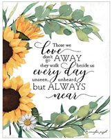 Those We Love With Sunflower Throw