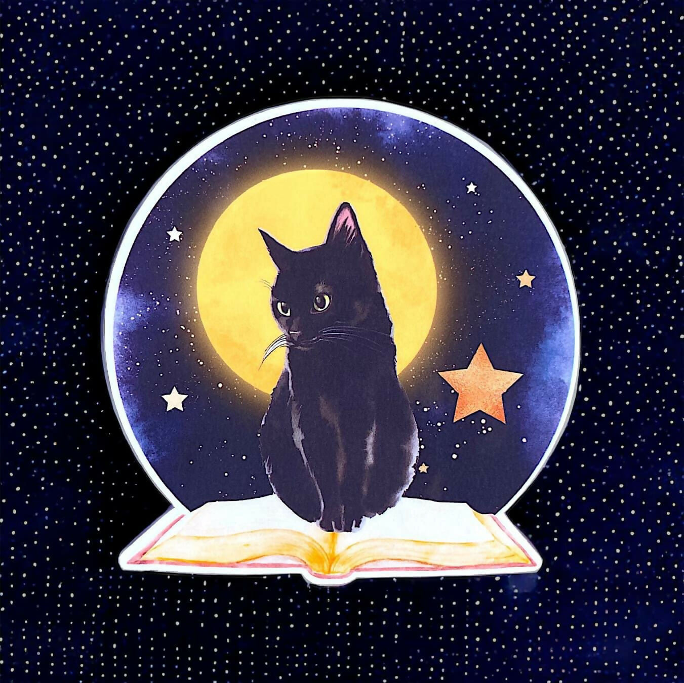 Black Cat Sticker