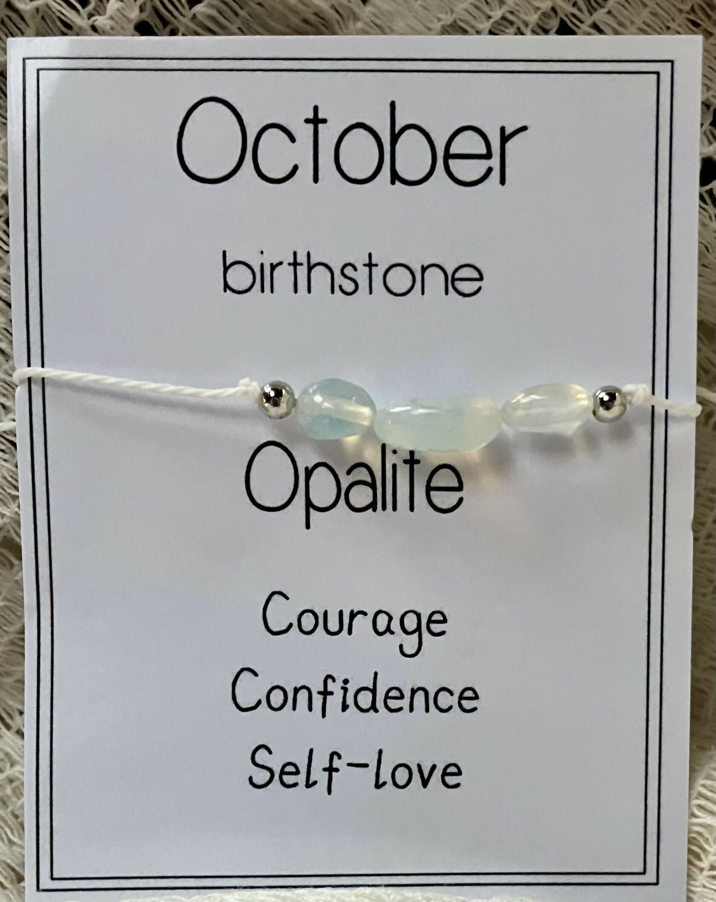 #2662 Birth crystal bracelet