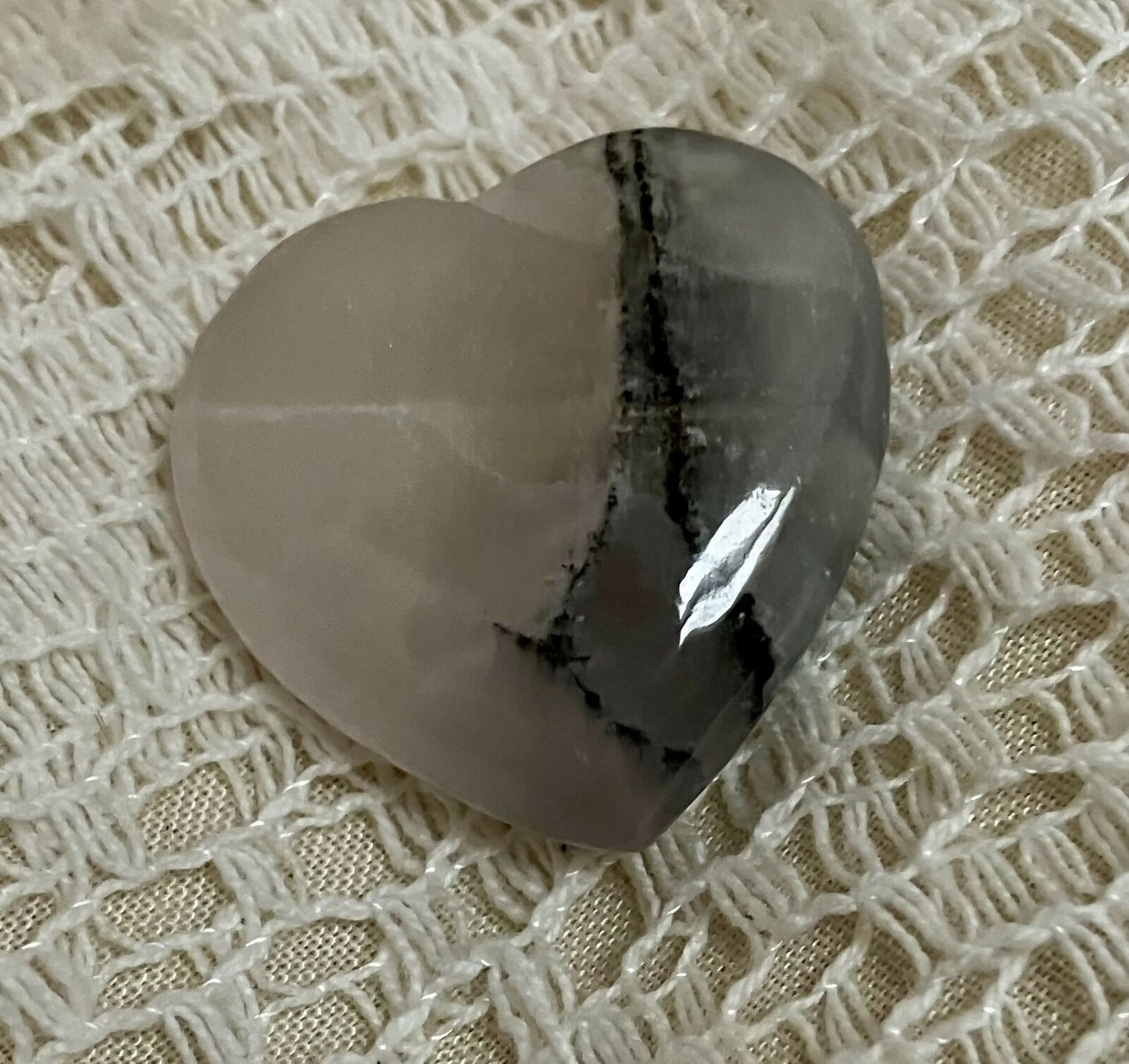#2619 Pink Mangano calcite heart