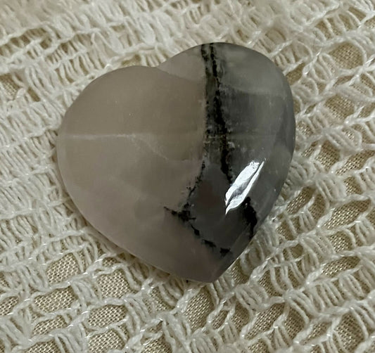#2619 Pink Mangano calcite heart