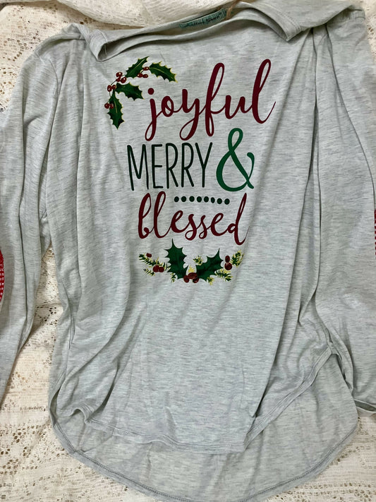 Joyful Merry L/S tee 2xlg #2496
