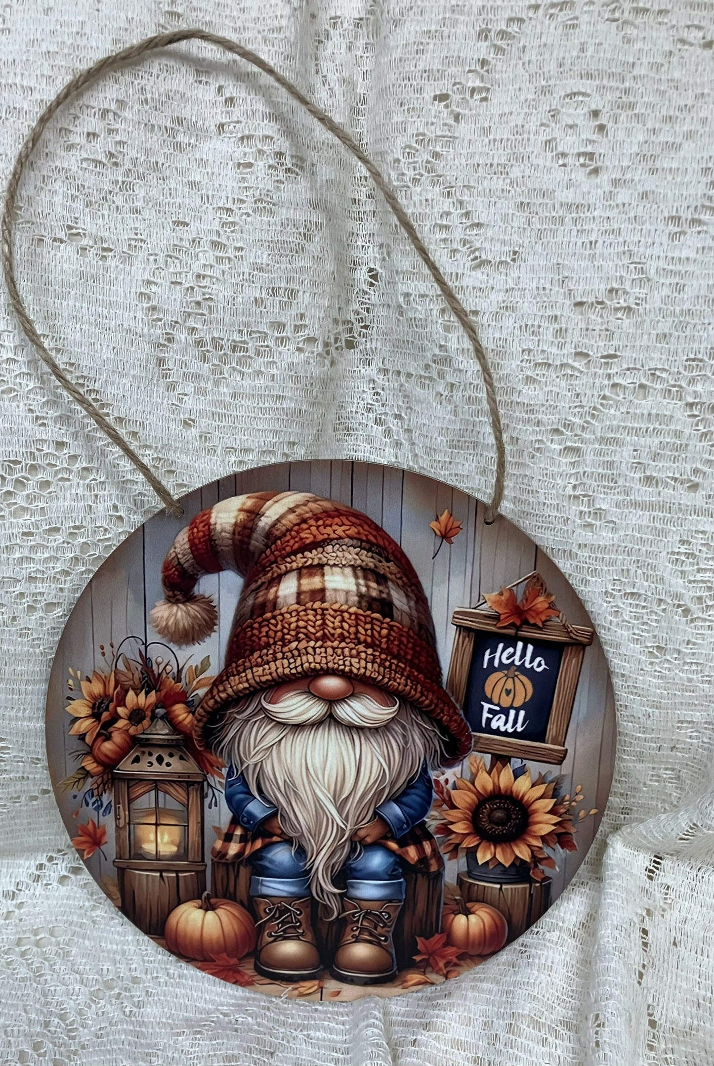#2035 Gnome fall sign