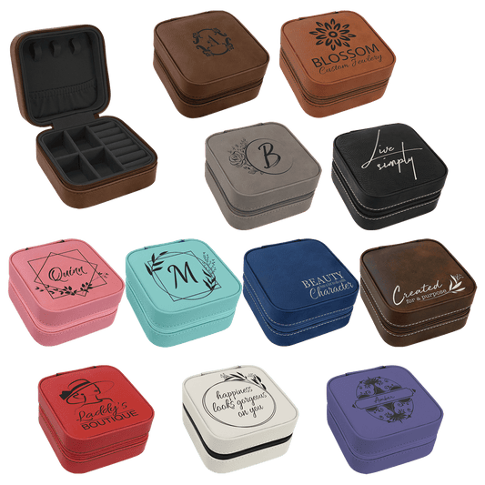 Leatherette Small Travel Jewelry Box