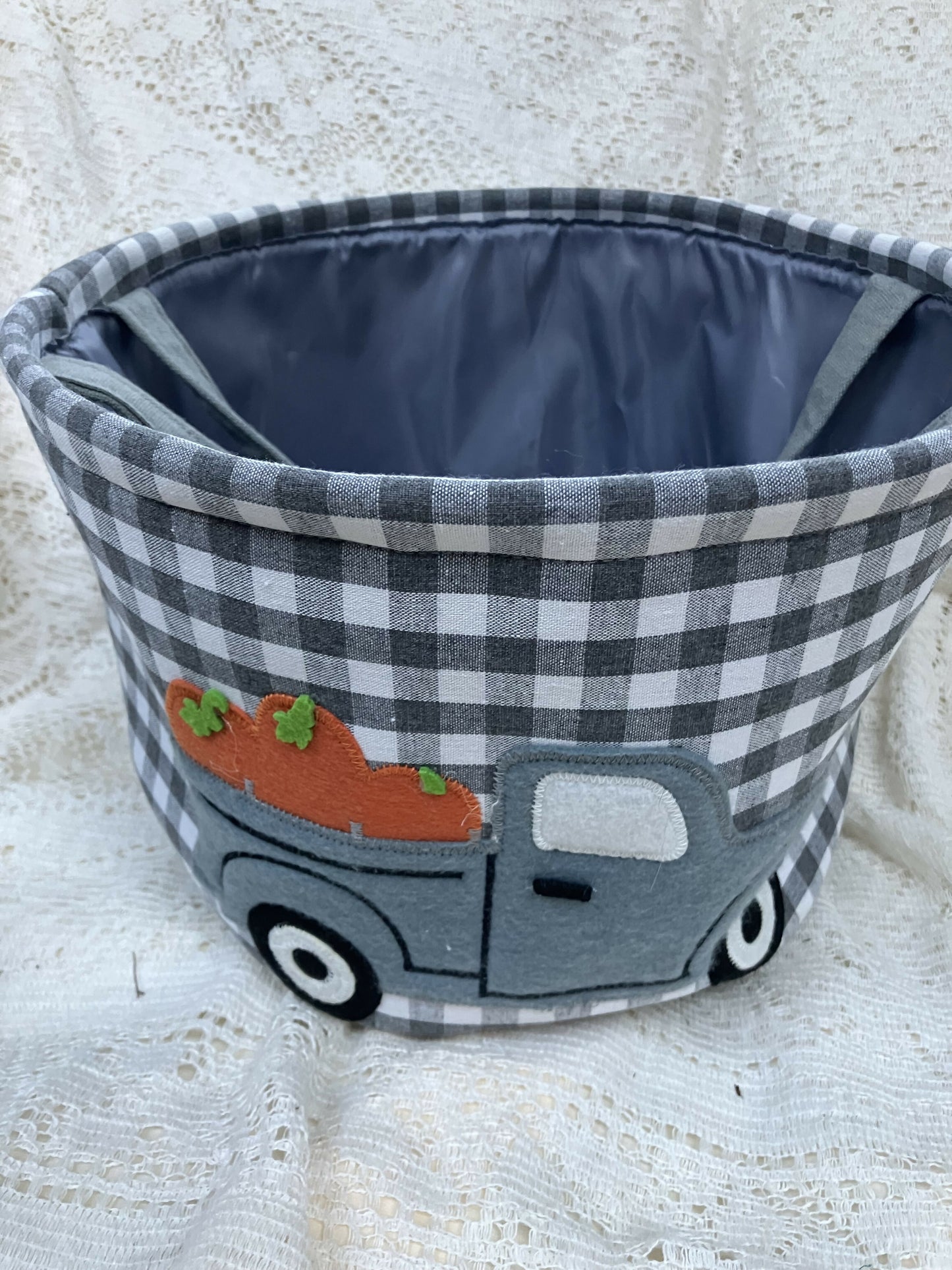 #2195 Plaid truck tote