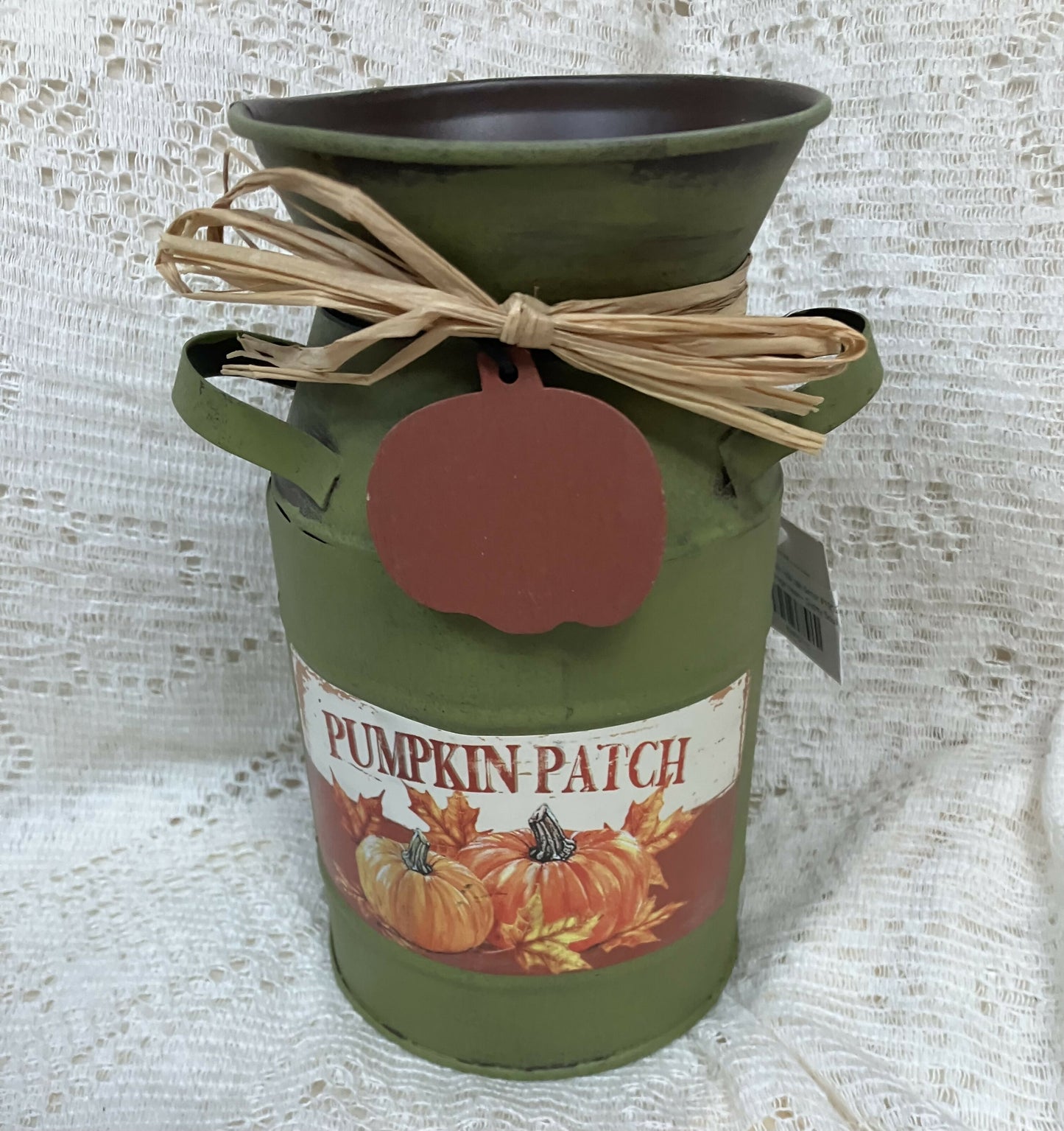 #3235 Pumpkin patch milk can