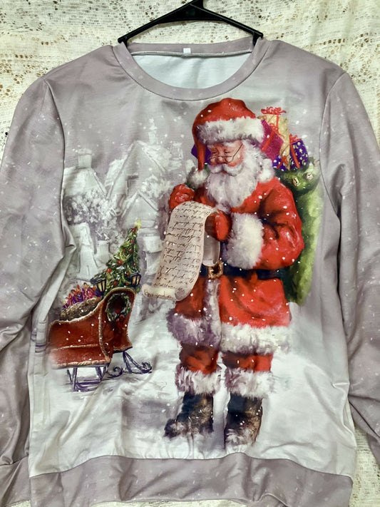 Santa/LIST L/S TOP MED #2360