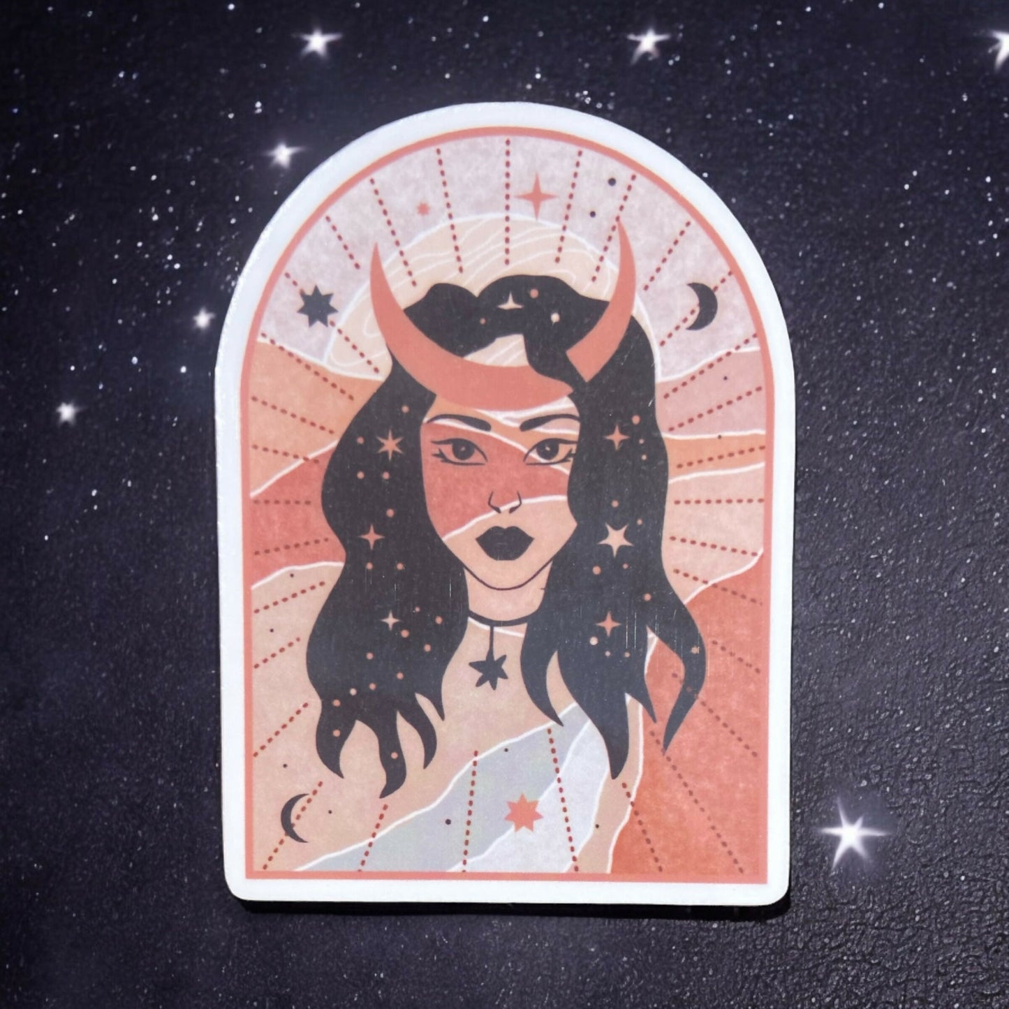 Moon Women BoHo Sticker