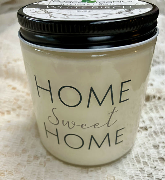 #677 White birch candle