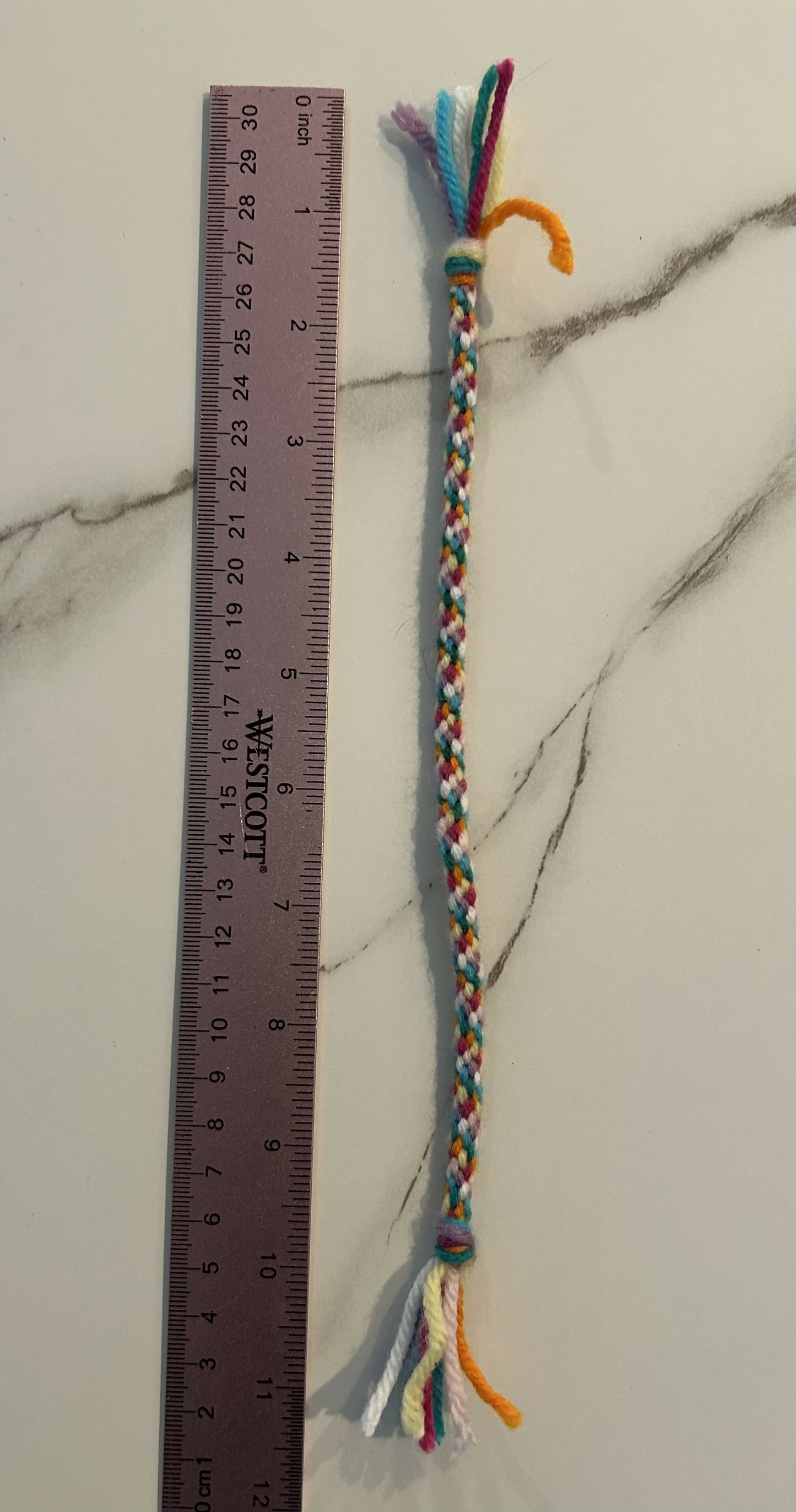 Colorful kumihimo bracelet