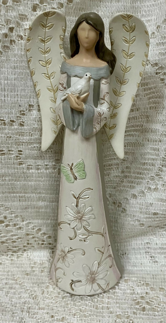 #342 Angel figurine w/dove